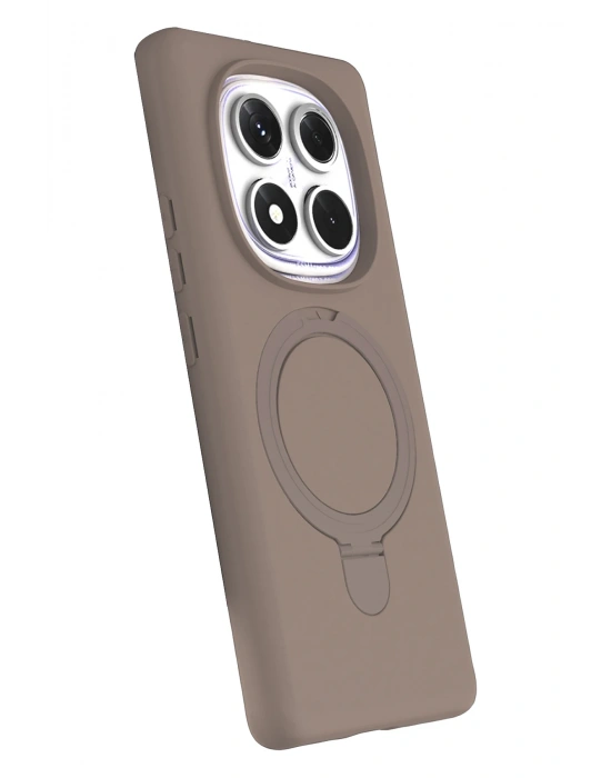 Newface Xiaomi Redmi Note 14 Pro 5G Regal Magsafe Standlı Kapak - Çöl Titanyum