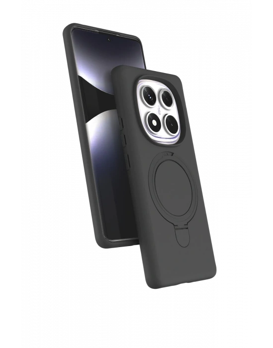 Newface Xiaomi Redmi Note 14 Pro 5G Regal Magsafe Standlı Kapak - Titan Gri