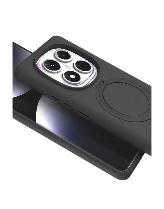 Newface Xiaomi Redmi Note 14 Pro 5G Regal Magsafe Standlı Kapak - Titan Gri