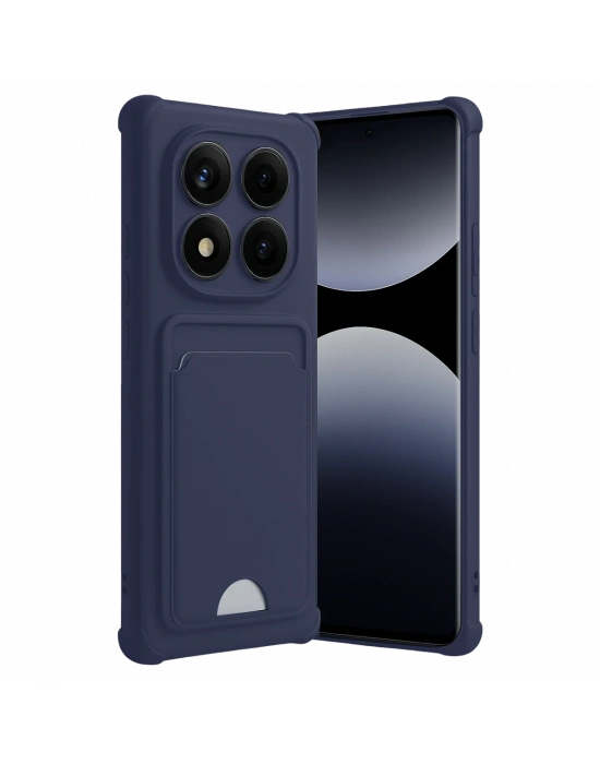 Newface Xiaomi Redmi Note 14 Pro Plus Kelvin Kartvizitli Silikon - Lacivert