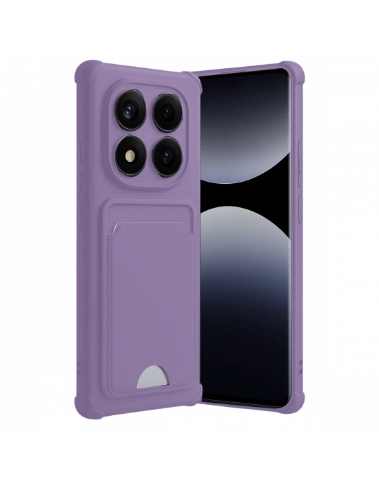 Newface Xiaomi Redmi Note 14 Pro Plus Kelvin Kartvizitli Silikon - Lila