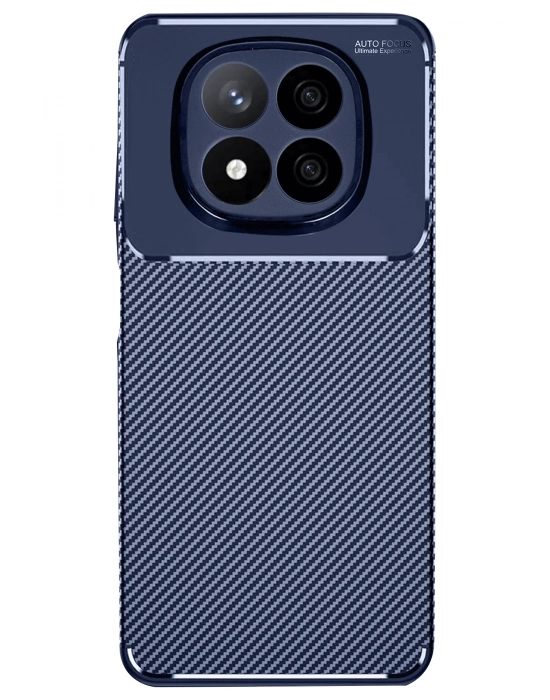 Newface Xiaomi Redmi Note 14 Pro Plus Kılıf Auto Focus Karbon Kapak - Lacivert