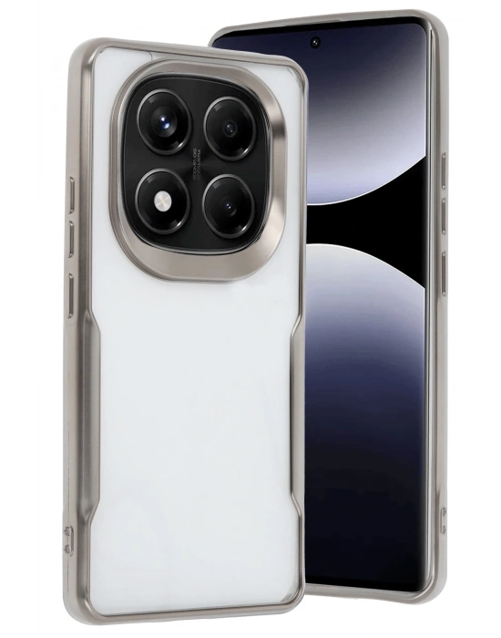 Newface Xiaomi Redmi Note 14 Pro Plus Kılıf Boyi Silikon Kapak - Titan Gri