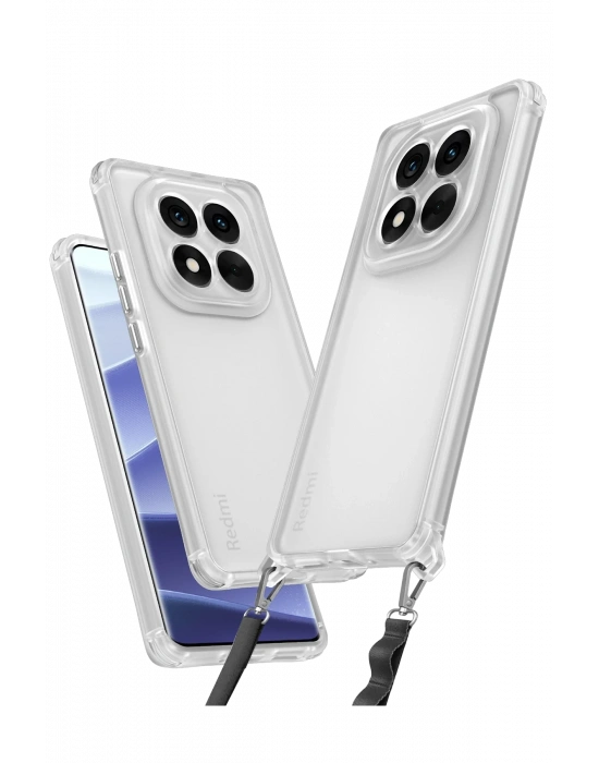 Newface Xiaomi Redmi Note 14 Pro Plus Kılıf Penta Silikon Kılıf - Şeffaf