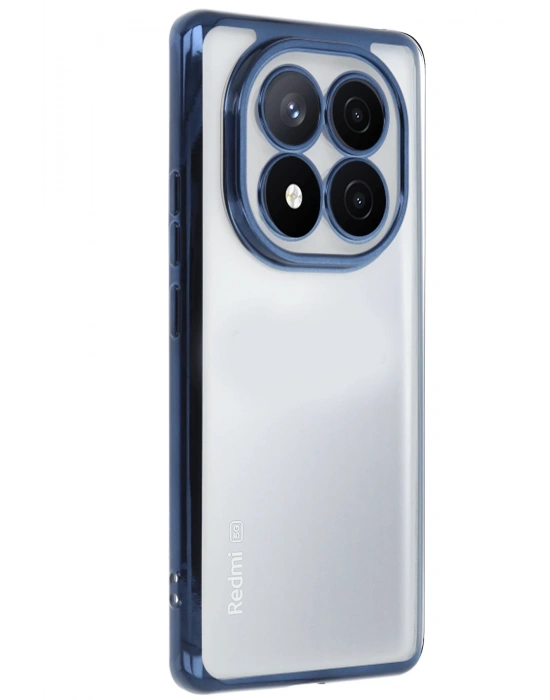 Newface Xiaomi Redmi Note 14 Pro Plus Kılıf Razer Lensli Silikon - Lacivert