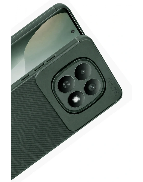 Newface Xiaomi Redmi Note 15 Pro 4G Auto Focus Karbon Kapak - Koyu Yeşil