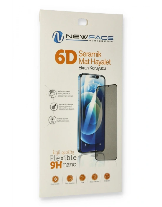 Newface Xiaomi Redmi Note 8 6D Mat Seramik Hayalet Nano Ekran Koruyucu
