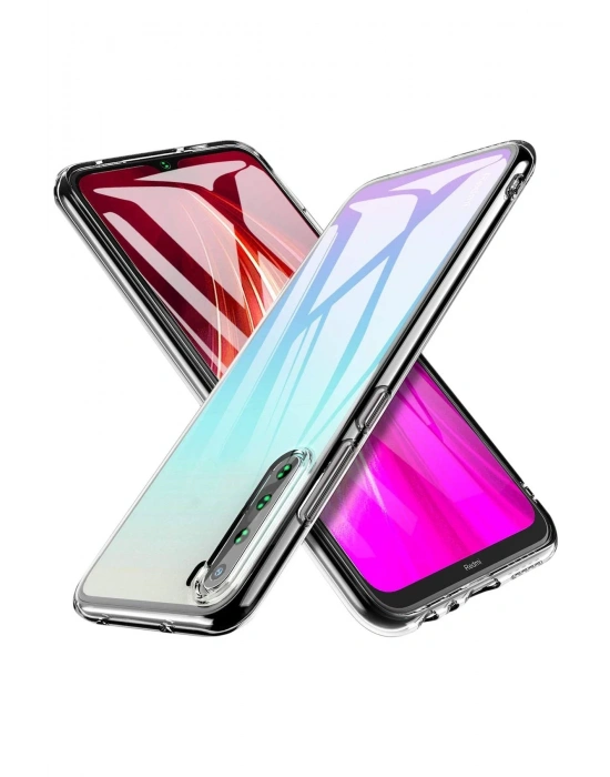 Newface Xiaomi Redmi Note 8 Kılıf Lüx Şeffaf Silikon