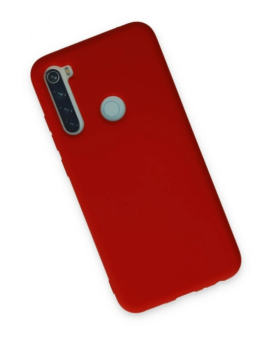 Newface Xiaomi Redmi Note 8 Kılıf Nano içi Kadife Silikon - Kırmızı
