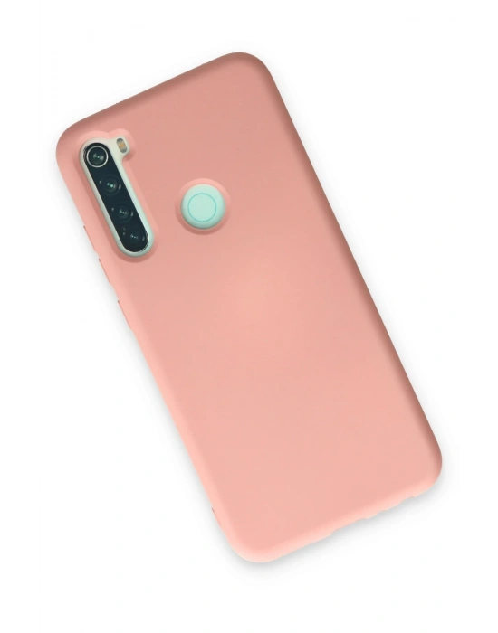Newface Xiaomi Redmi Note 8 Kılıf Nano içi Kadife Silikon - Pudra