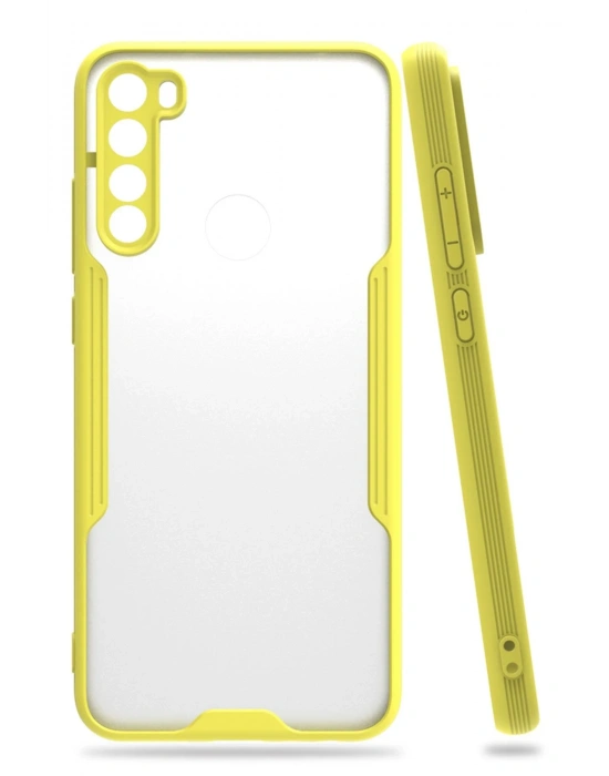 Newface Xiaomi Redmi Note 8 Kılıf Platin Silikon - Sarı
