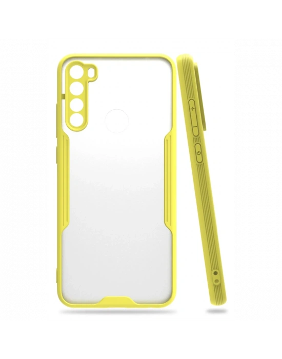 Newface Xiaomi Redmi Note 8 Kılıf Platin Silikon - Sarı