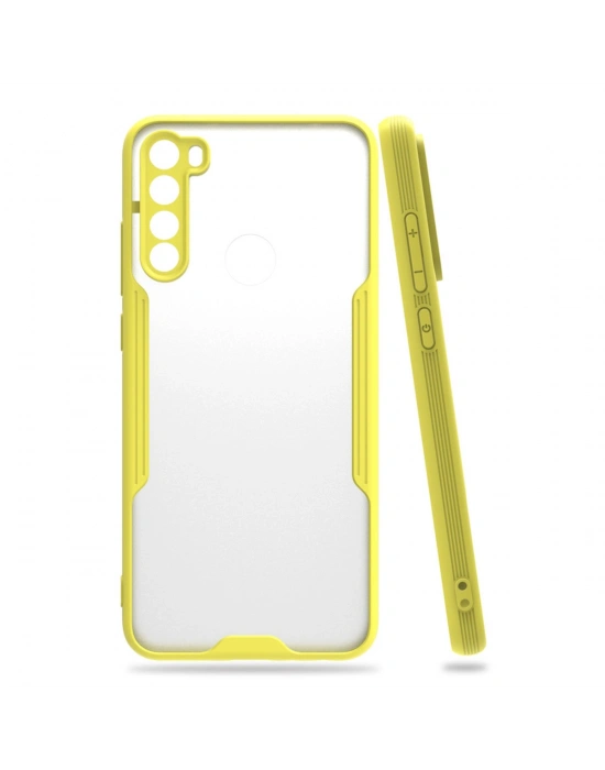 Newface Xiaomi Redmi Note 8 Kılıf Platin Silikon - Sarı