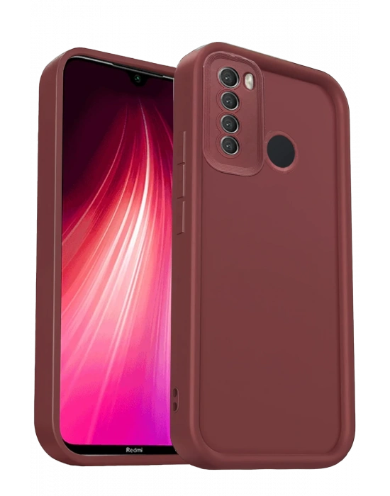 Newface Xiaomi Redmi Note 8 Kılıf Viera Silikon - Bordo