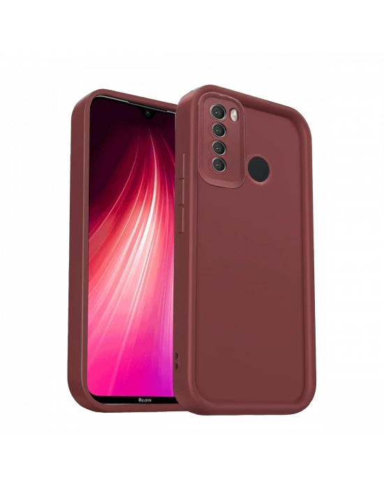 Newface Xiaomi Redmi Note 8 Kılıf Viera Silikon - Bordo