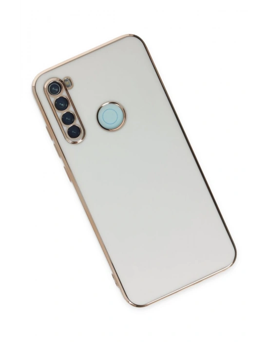 Newface Xiaomi Redmi Note 8 Kılıf Volet Silikon - Beyaz