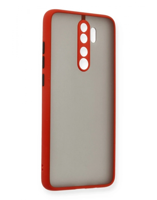 Newface Xiaomi Redmi Note 8 Pro Kılıf Montreal Silikon Kapak - Kırmızı