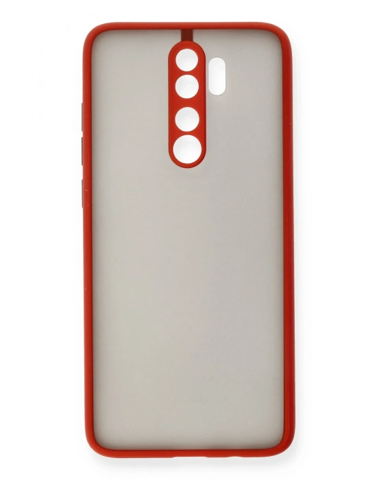 Newface Xiaomi Redmi Note 8 Pro Kılıf Montreal Silikon Kapak - Kırmızı