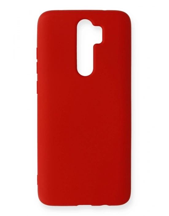Newface Xiaomi Redmi Note 8 Pro Kılıf Nano içi Kadife Silikon - Kırmızı
