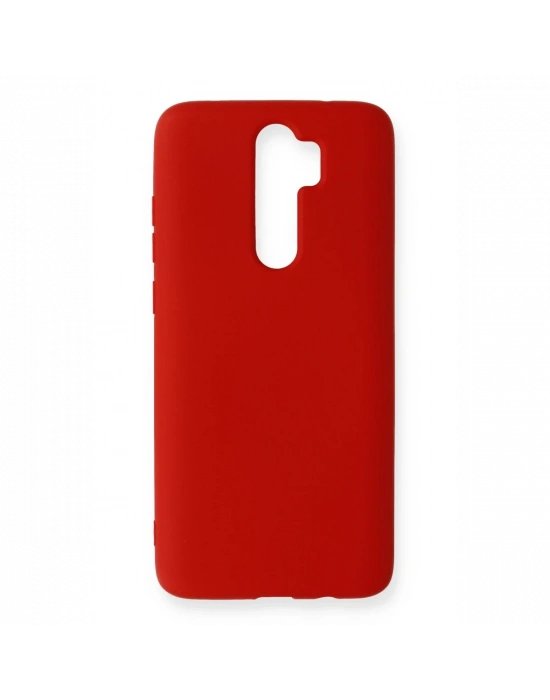 Newface Xiaomi Redmi Note 8 Pro Kılıf Nano içi Kadife Silikon - Kırmızı