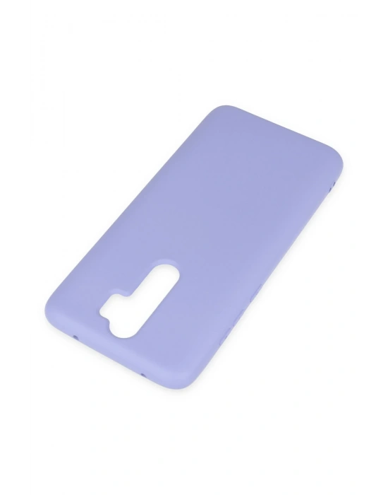 Newface Xiaomi Redmi Note 8 Pro Kılıf Nano içi Kadife Silikon - Lila