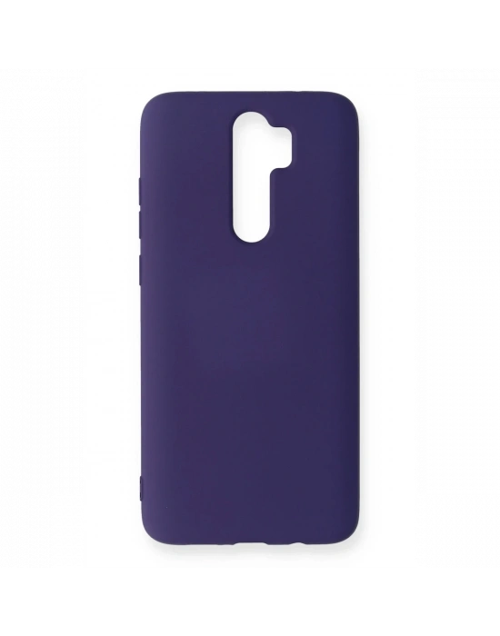 Newface Xiaomi Redmi Note 8 Pro Kılıf Nano içi Kadife Silikon - Mor