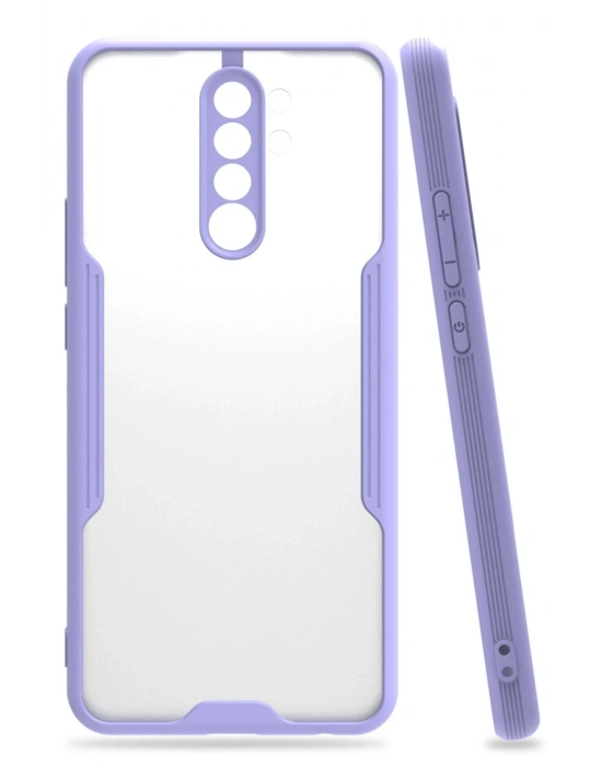 Newface Xiaomi Redmi Note 8 Pro Kılıf Platin Silikon - Lila