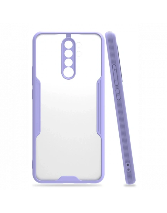 Newface Xiaomi Redmi Note 8 Pro Kılıf Platin Silikon - Lila
