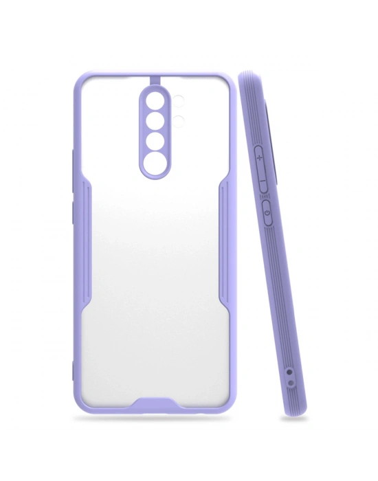 Newface Xiaomi Redmi Note 8 Pro Kılıf Platin Silikon - Lila