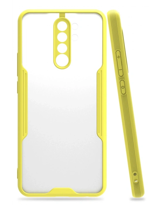 Newface Xiaomi Redmi Note 8 Pro Kılıf Platin Silikon - Sarı