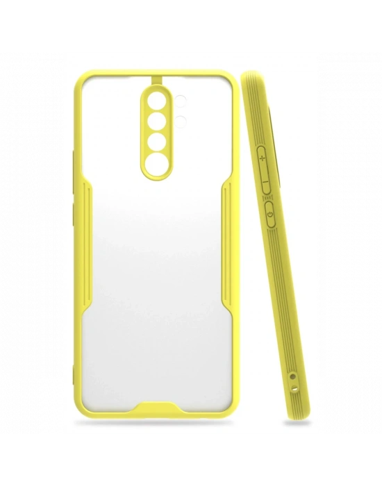Newface Xiaomi Redmi Note 8 Pro Kılıf Platin Silikon - Sarı