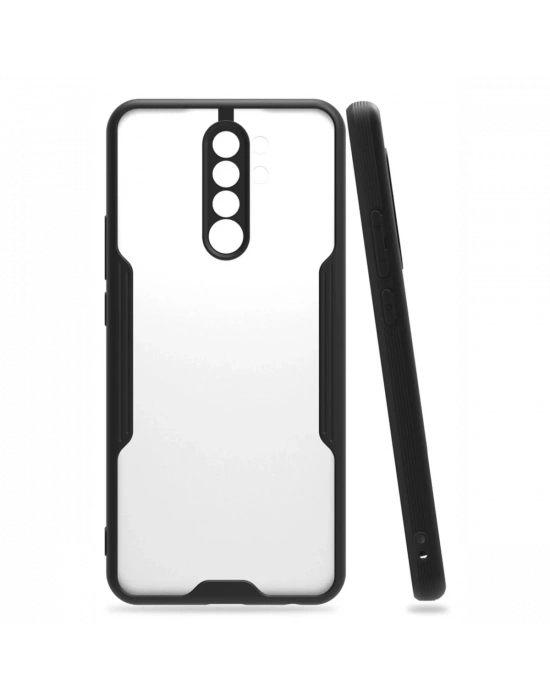 Newface Xiaomi Redmi Note 8 Pro Kılıf Platin Silikon - Siyah