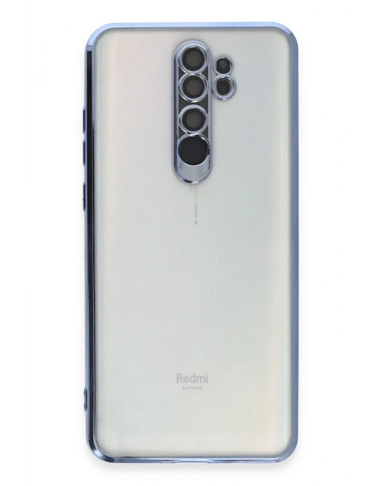 Newface Xiaomi Redmi Note 8 Pro Kılıf Razer Lensli Silikon - Açık Mavi