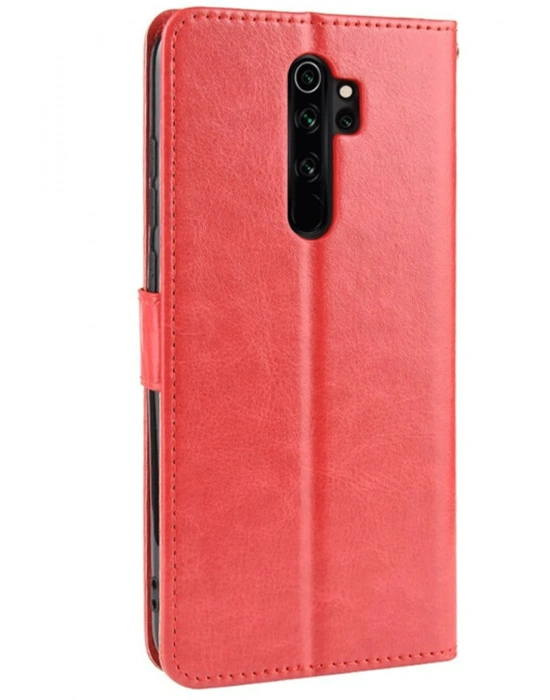 Newface Xiaomi Redmi Note 8 Pro Kılıf Trend S Plus Kapaklı Kılıf - Kırmızı