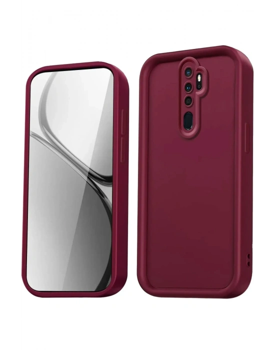 Newface Xiaomi Redmi Note 8 Pro Kılıf Viera Silikon - Bordo