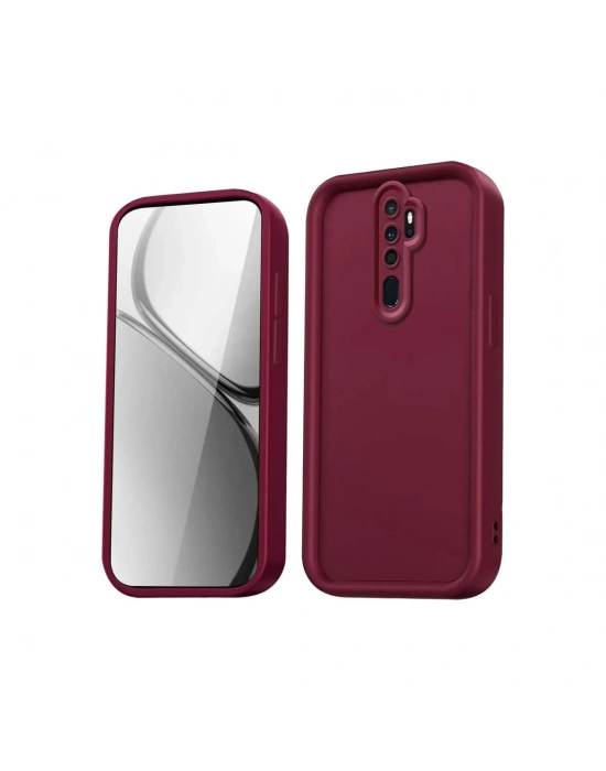 Newface Xiaomi Redmi Note 8 Pro Kılıf Viera Silikon - Bordo