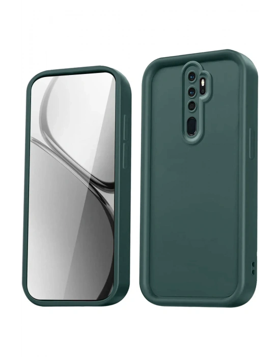 Newface Xiaomi Redmi Note 8 Pro Kılıf Viera Silikon - Koyu Yeşil