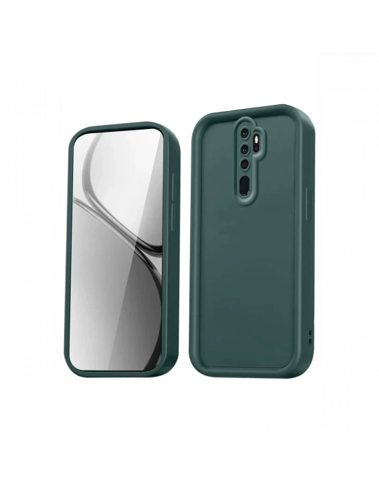 Newface Xiaomi Redmi Note 8 Pro Kılıf Viera Silikon - Koyu Yeşil