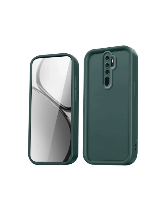 Newface Xiaomi Redmi Note 8 Pro Kılıf Viera Silikon - Koyu Yeşil