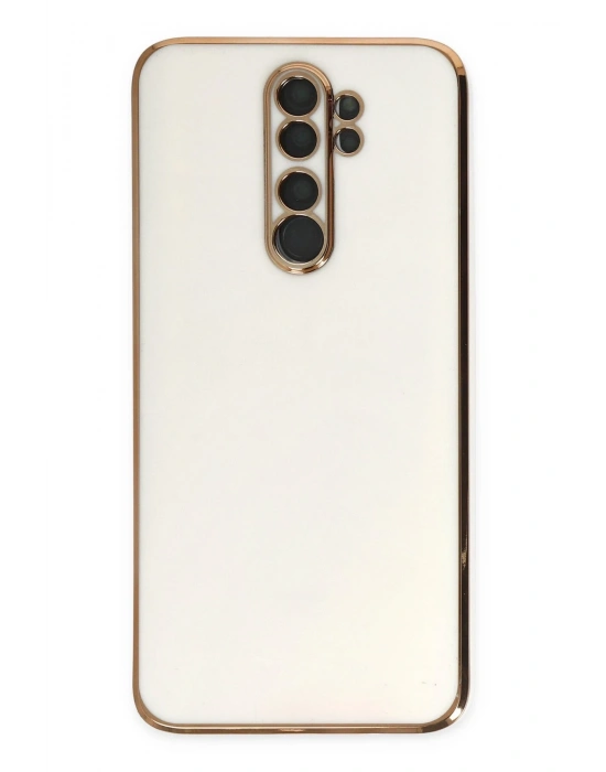 Newface Xiaomi Redmi Note 8 Pro Kılıf Volet Silikon - Beyaz
