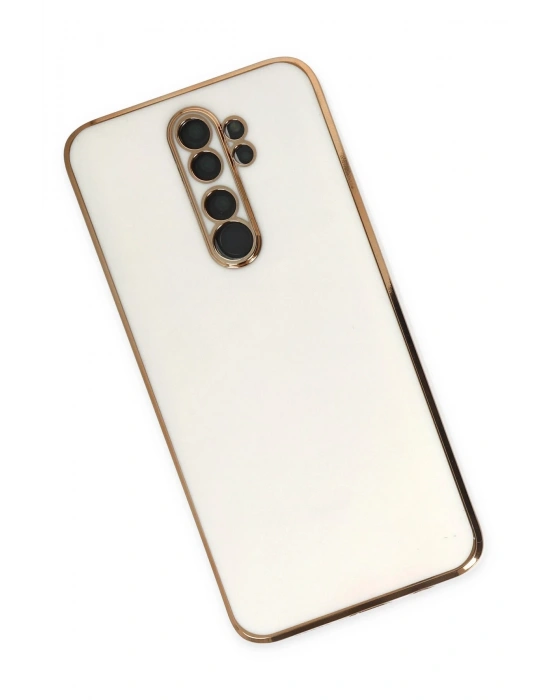 Newface Xiaomi Redmi Note 8 Pro Kılıf Volet Silikon - Beyaz