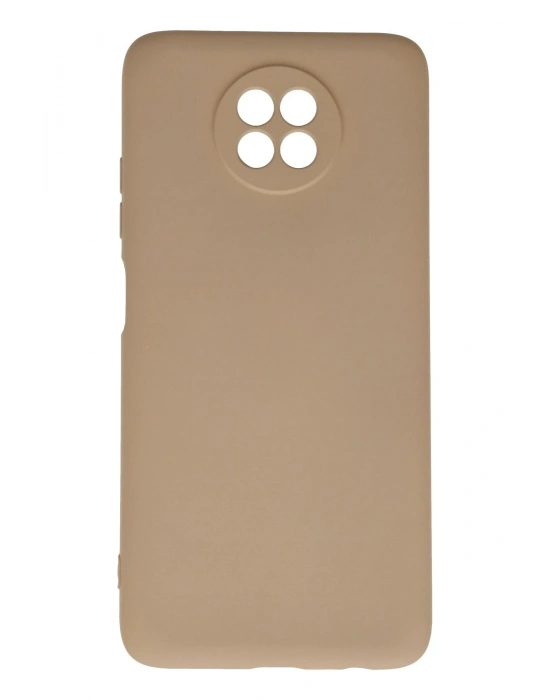 Newface Xiaomi Redmi Note 9 5G Kılıf Nano içi Kadife Silikon - Bej