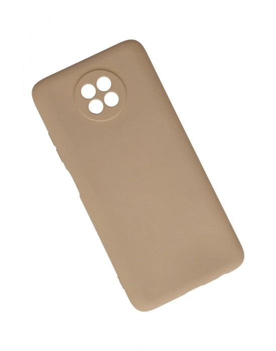 Newface Xiaomi Redmi Note 9 5G Kılıf Nano içi Kadife Silikon - Bej