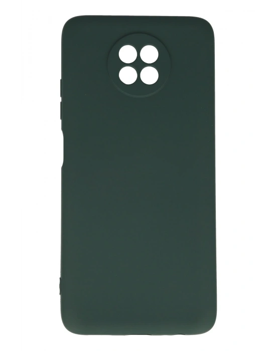 Newface Xiaomi Redmi Note 9 5G Kılıf Nano içi Kadife Silikon - Koyu Yeşil