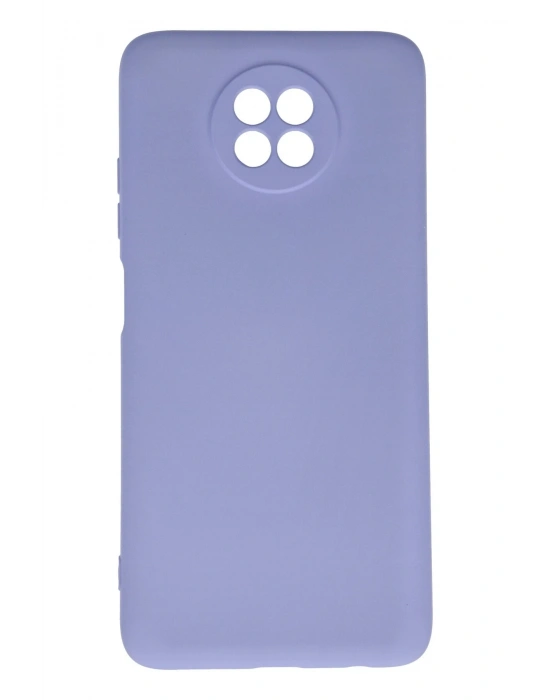 Newface Xiaomi Redmi Note 9 5G Kılıf Nano içi Kadife Silikon - Lila
