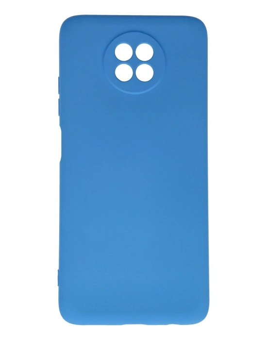 Newface Xiaomi Redmi Note 9 5G Kılıf Nano içi Kadife Silikon - Mavi