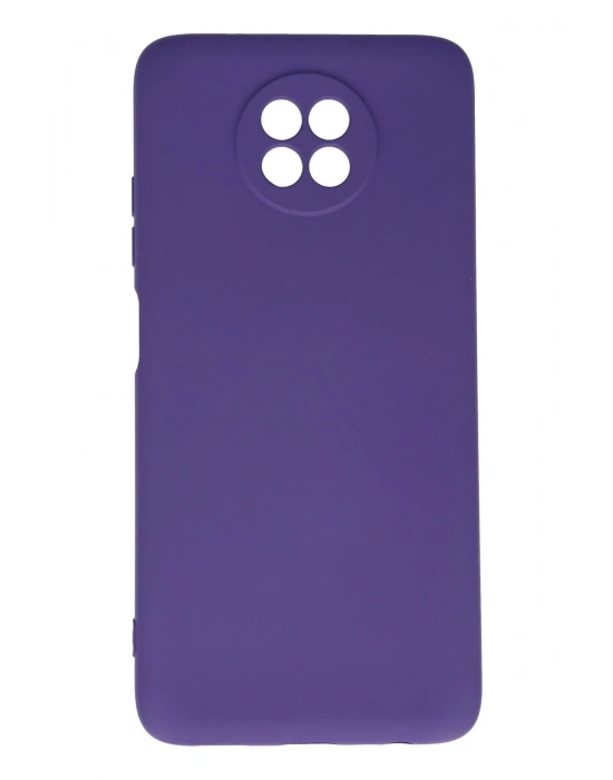 Newface Xiaomi Redmi Note 9 5G Kılıf Nano içi Kadife Silikon - Mor
