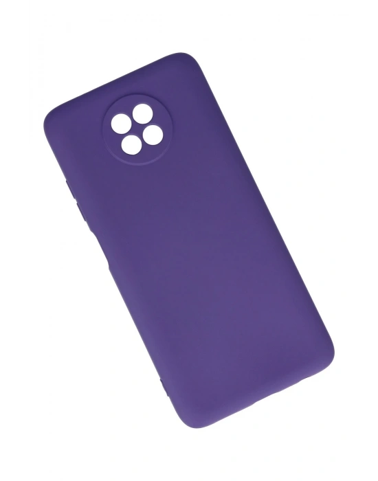 Newface Xiaomi Redmi Note 9 5G Kılıf Nano içi Kadife Silikon - Mor