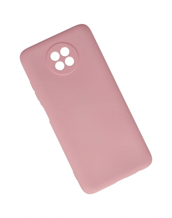 Newface Xiaomi Redmi Note 9 5G Kılıf Nano içi Kadife Silikon - Pembe