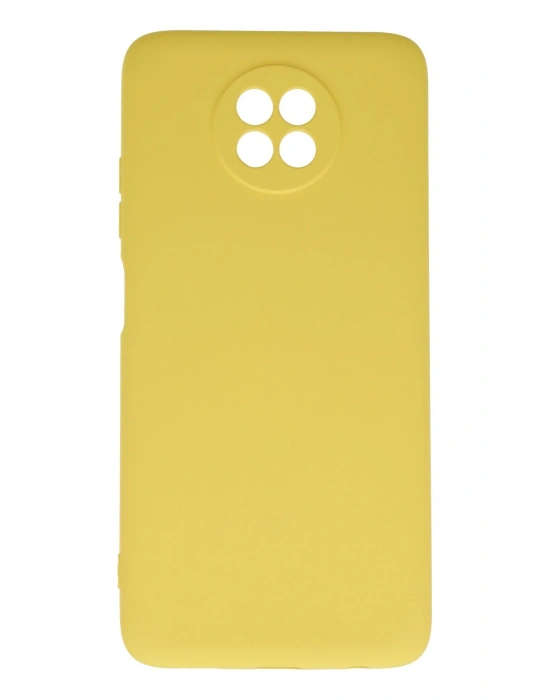 Newface Xiaomi Redmi Note 9 5G Kılıf Nano içi Kadife Silikon - Sarı